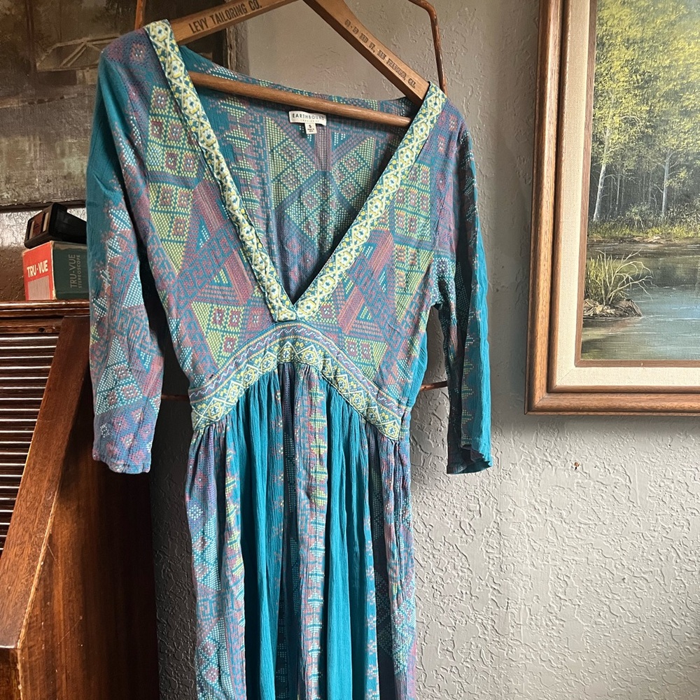 Bright Earthbound Flowy Dress